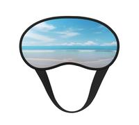 Beautiful View of The Sea2 Masque occultant pour les yeux en polyester pour la maison et les voyages