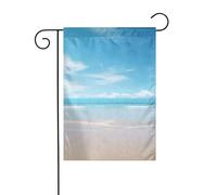Beautiful View Of The Sea2 Panneau de jardin de Noël imprimé double face 30,5 x 45,7 cm Drapeau décoratif