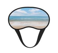 Beautiful View of The Sea3 Masque occultant pour les yeux en polyester pour la maison et les voyages