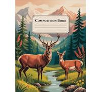 Beautiful Vintage Deers Nature Notebook: 120 Pages, with Cartoon Cover Design, suitable for Drawing, Journaling, Women, Kids, Christmas gifts120 ... Journaling, Women, Kids, Christmas gifts
