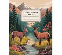 Beautiful Vintage Deers Nature Notebook: 120 Pages, with Illustration Cover Design, great for Ideas, Drawing, Women, Teachers, Students, Christmas ... Drawing, Women, Teachers, Students, Christm