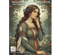 Beautiful Women in a Magic World: Beautiful and Relaxing Coloring Book for Adults and Children