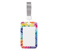 Beautiful World Rainbow Tribe Porte-badge avec sangle de cou étanche en plastique vertical