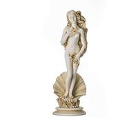 BeautifulGreekStatues Déesse Grecque Aphrodite Naissance de Vénus Sexy Nue Statue d'Albâtre Ton d'or 25cm