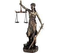 BeautifulGreekStatues Statue de la Déesse Grecque Ancienne Thémis Dame Aveugle Justice Sculpture Figurine Fait Main Cadeau d'avocat