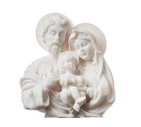 BeautifulGreekStatues Statuette religieuse de la Sainte Famille avec Jeune Jésus-Christ Marie Joseph 12 cm