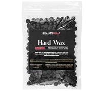 Beautiona Cire dure naturelle en gouttes pour épilation, épilation sans bandes de cire visage, sourcils, bras, jambes, bikini, pour tous les types de peau (100 g, noir)