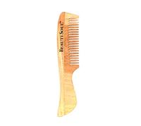Beautisoul Peigne en bois de margousier bio avec poignée | Ensemble de peignes en bois de margousier kachi pour femmes | Kangi pour cheveux | Peigne en bois de margousier pour homme et femme
