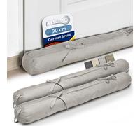 Beautissu 2X Boudin Bas de Porte Isolant Anti Froid & Anti Bruit Jardin