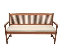 Beautissu Base BK Matelas pour banc de jardin 100 x 48 x 5 cm Naturel