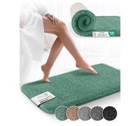 Beautissu BeauMare FL - Tapis de bain antidérapant lavable - À poils longs - Antidérapant - Moelleux - 80 x 50 cm - Vert menthe