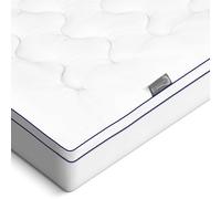 Beautissu BeauNuit surmatelas Housse intégrée pour sommiers à Ressorts | 90x200cm 3cm de remplissage protège-matelas antidérapant hauteur 40cm Matelas boxspring drap-housse MT Base