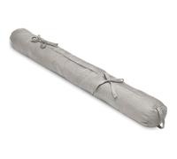 Beautissu Boudin Bas de Porte Viento - 100% Coton - 90x10 cm Gris clair - Boudin de fenêtre - Bas de porte isolant