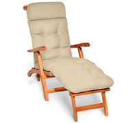 Beautissu Coussin Bain de Soleil Matelas transat Chaise Longue extérieur