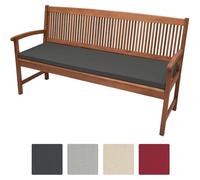 Beautissu Coussin banc Base BK 100x48x5cm Graphite gris - Coussin banquette pour terrasse - Matelas exterieur confortable