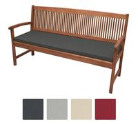 Beautissu Coussin banc Base BK 180x48x5cm Graphite gris - Coussin banquette pour terrasse - Matelas exterieur confortable