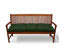 Beautissu Coussin Banc Jardin Flair BK - Coussin Exterieur Jardin pour Terrasse, Balcon - Banquette - 120x50cm - Vert Foncé