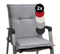 Beautissu Coussin d'assise Fauteuil Dossier Bas pour Jardin Balcon Camping