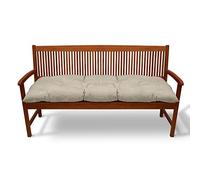 Beautissu Coussin Banc Jardin Flair BK - Coussin Exterieur Jardin pour terrasse, Balcon - Coussin balancelle, Banquette - 120x50x10cm - Nature