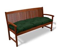 Beautissu Coussin Banc Jardin Flair BK - Coussin Exterieur Jardin pour terrasse, Balcon - Coussin balancelle, Banquette - 150x50cm - Vert foncé