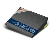 Beautissu Coussin de Chaise en Mousse BeauErgo - Coussin Ergonomique avec Fermeture Éclair, Housse Déhoussable & Lavable - Coussin Cale Confortable & Indéformable Bureau Voiture - 37x33,5 cm Anthracit