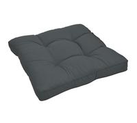 Beautissu Coussin extérieur Jardin Assise - Coussin Chaise Jardin idéal pour extérieur, Jardin, Balcon - XLuna - 40x40x10 cm - Anthracite