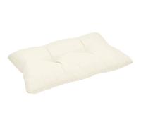 Beautissu Coussin extérieur imperméable Xluna 50x40x12 cm - Nature Pour Dossier - Idéal pour extérieur jardin balcon