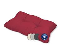Beautissu Coussin extérieur Jardin Dossier - Coussin Chaise Jardin idéal pour extérieur, Jardin, Balcon - XLuna - 70x40x12 cm - Rouge