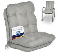 Beautissu Coussin extérieur Jardin Set de 2 pour Chaise Fauteuil transat