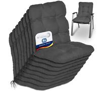 Beautissu Coussin extérieur Jardin Set de 8 pour Chaise Fauteuil transat