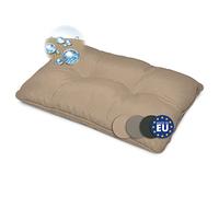 Beautissu Coussin Fauteuil Jardin Dossier 60x40x12 cm - Résistant à l’Eau, Anti-Salissures & Lavable - Coussin Salon de Jardin Exterieur Déperlant pour Canapé Chaise Banc Terrasse Balcon - Nature