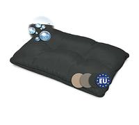 Beautissu Coussin Fauteuil Jardin Dossier 60x40x12 cm - Résistant à l’Eau, Anti-Salissures & Lavable - Coussin Salon de Jardin Exterieur Déperlant pour Canapé Chaise Banc Terrasse Balcon - Anthracite