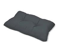 Beautissu Coussin Fauteuil Jardin Dossier 70x40x12 cm - Résistant à l’Eau, Anti-Salissures & Lavable - Coussin Salon de Jardin Exterieur Déperlant pour Canapé Chaise Banc Terrasse Balcon - Anthracite