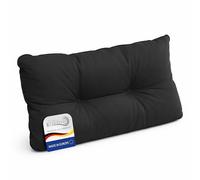 Beautissu Coussin Fauteuil Jardin Dossier Lavable pour canapé Chaise Banc | 70x40x12cm anthracite résistant à l'eau anti-salissures déperlant extérieur balcon salon Terrasse lounge Flair LK