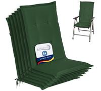 Beautissu Coussin Haut Dossier pour Chaise de Jardin extérieur Set