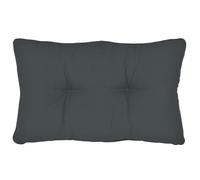 Beautissu Coussin extérieur Jardin Dossier - Coussin Chaise Jardin idéal pour extérieur, Jardin, Balcon - XLuna - 50x40x12 cm - Anthracite