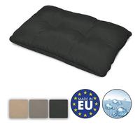 Beautissu Coussin Fauteuil Jardin Dossier 70x40x12 cm - Résistant à l’Eau, Anti-Salissures & Lavable - Coussin Salon de Jardin Exterieur Déperlant pour Canapé Chaise Banc Terrasse Balcon - Anthracite
