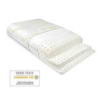 Beautissu Coussin Memory Foam BeauErgo FN Coussin repose nuque en Bambou - 65x40x14 cm - Hauteur réglable - Coussin Orthopédique