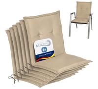 Beautissu Coussins de Jardin de Chaise Dossier Bas extérieur Set