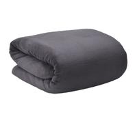 Beautissu Couverture polaire 220x240cm Anthracite Couvre-Lit Aurelia - Plaid jeté de canapé très doux - Plaid polaire anthracite