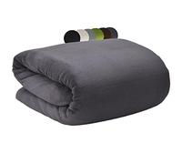 Beautissu Couverture Polaire 220x240cm Aurelia - Microfibres - Couvre Lit Doux & Confortable - Plaid Doux & Douillet - Jeté de Canapé Anthracite