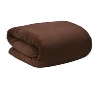 Beautissu Couverture polaire 220x240cm Marron foncé Couvre-Lit Aurelia - Plaid jeté de canapé très doux - Plaid polaire marron fon