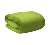 Beautissu Couverture Polaire 220x240cm Aurelia - Microfibres - Couvre Lit Doux & Confortable - Plaid Doux & Douillet - Jeté de Canapé Vert