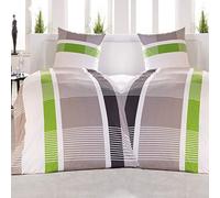 Beautissu Dana 2 Sets de Parure de Lit en Coton 135x200 cm - Taie d’Oreiller 80x80 cm & Housse de Couette 135x200 cm - Housses avec Fermeture éclair