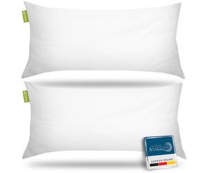 Beautissu Ensemble d'oreillers Moelleux synthétique Lavable Couture Coussin | 40x80cm 2x garnissage 450g convient aux personnes allergiques Oeko-TEX Intérieure microfibre oreiller matelassé BeauNuit NK