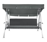 Beautissu Loft HS Ensemble pour balancelle, balancoire : Assise + Dossier 180x50x6cm 3 Places Anthracite