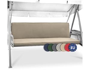 Beautissu Loft HS Ensemble pour balancelle, balancoire : Assise + Dossier 180x50x6cm 3 Places Beige
