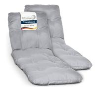 Beautissu Lot de 2 Coussin Bain de Soleil Chaise Longue Matelas Transat