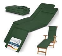 Beautissu Lot de 2 Coussin Bain de Soleil Transat Chaise Longue Extérieur