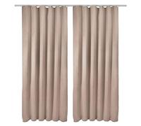 Beautissu Lot de 2 Rideaux Occultants Opaque à Ruflette Thermiques Blackout